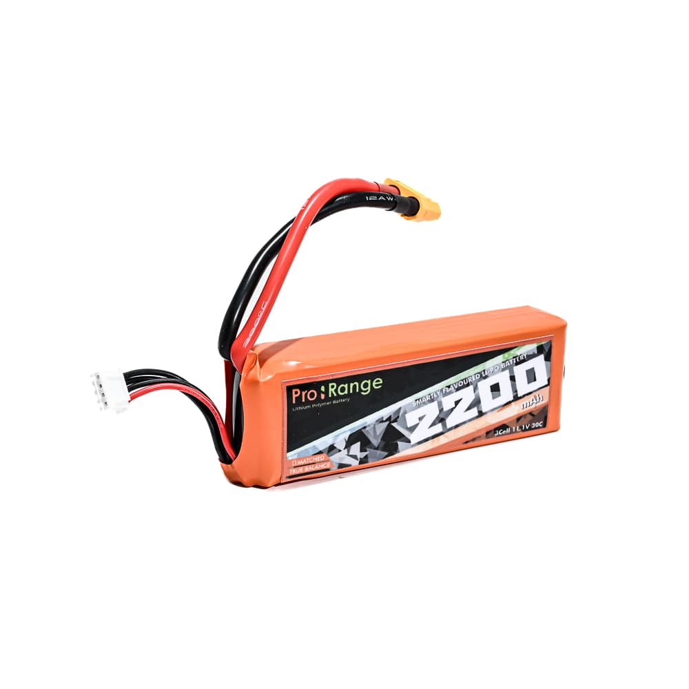 Pro- Range 11.1V 2200mAh 30C 3S Lithium Polymer Battery Pack